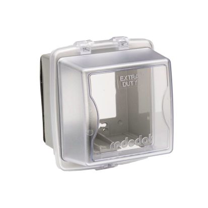 Thomas & Betts Red Dot® 2CKPL Extra Duty Non-Metallic Universal Weatherproof While-In-Use Cover, 6-5/8 in L x 5-9/16 in W x 4-3/4 in D